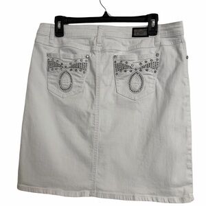 Earl Jeans White Mini Skirt - 12
